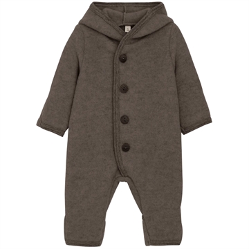 Huttelihut Ulddragt Pixie - Baby - Brown Melange